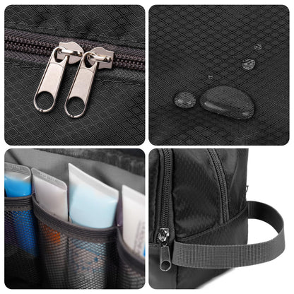 Travel Toiletry Bag for Men, Small Dopp Kit for Toiletries | Water-Resistant Fabric, Travel Bag for Toiletries, Compact Storage, Shaving Accessories, Weekend Trips