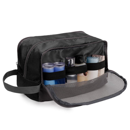 Travel Toiletry Bag for Men, Small Dopp Kit for Toiletries | Water-Resistant Fabric, Travel Bag for Toiletries, Compact Storage, Shaving Accessories, Weekend Trips