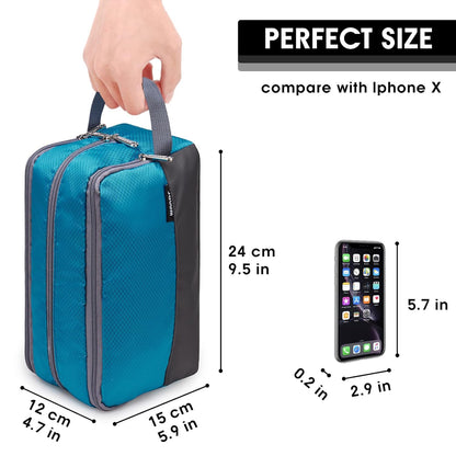Travel Toiletry Bag for Men, Small Dopp Kit for Toiletries | Water-Resistant Fabric, Travel Bag for Toiletries, Compact Storage, Shaving Accessories, Weekend Trips