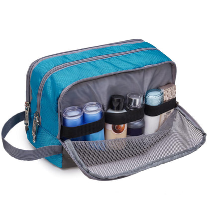 Travel Toiletry Bag for Men, Small Dopp Kit for Toiletries | Water-Resistant Fabric, Travel Bag for Toiletries, Compact Storage, Shaving Accessories, Weekend Trips
