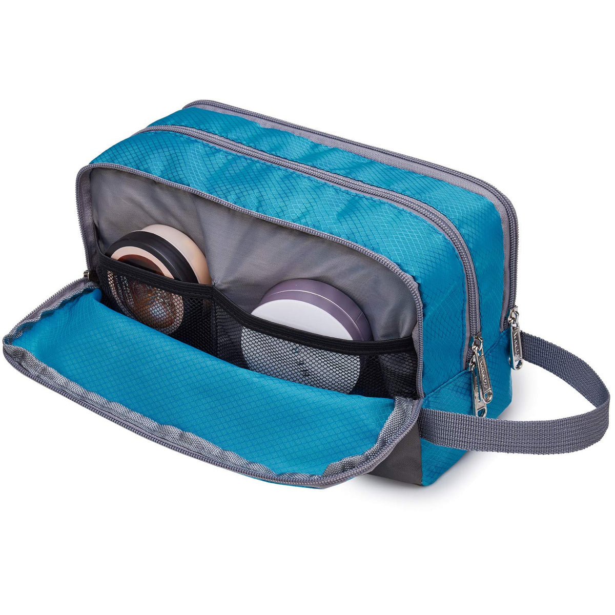 Travel Toiletry Bag for Men, Small Dopp Kit for Toiletries | Water-Resistant Fabric, Travel Bag for Toiletries, Compact Storage, Shaving Accessories, Weekend Trips