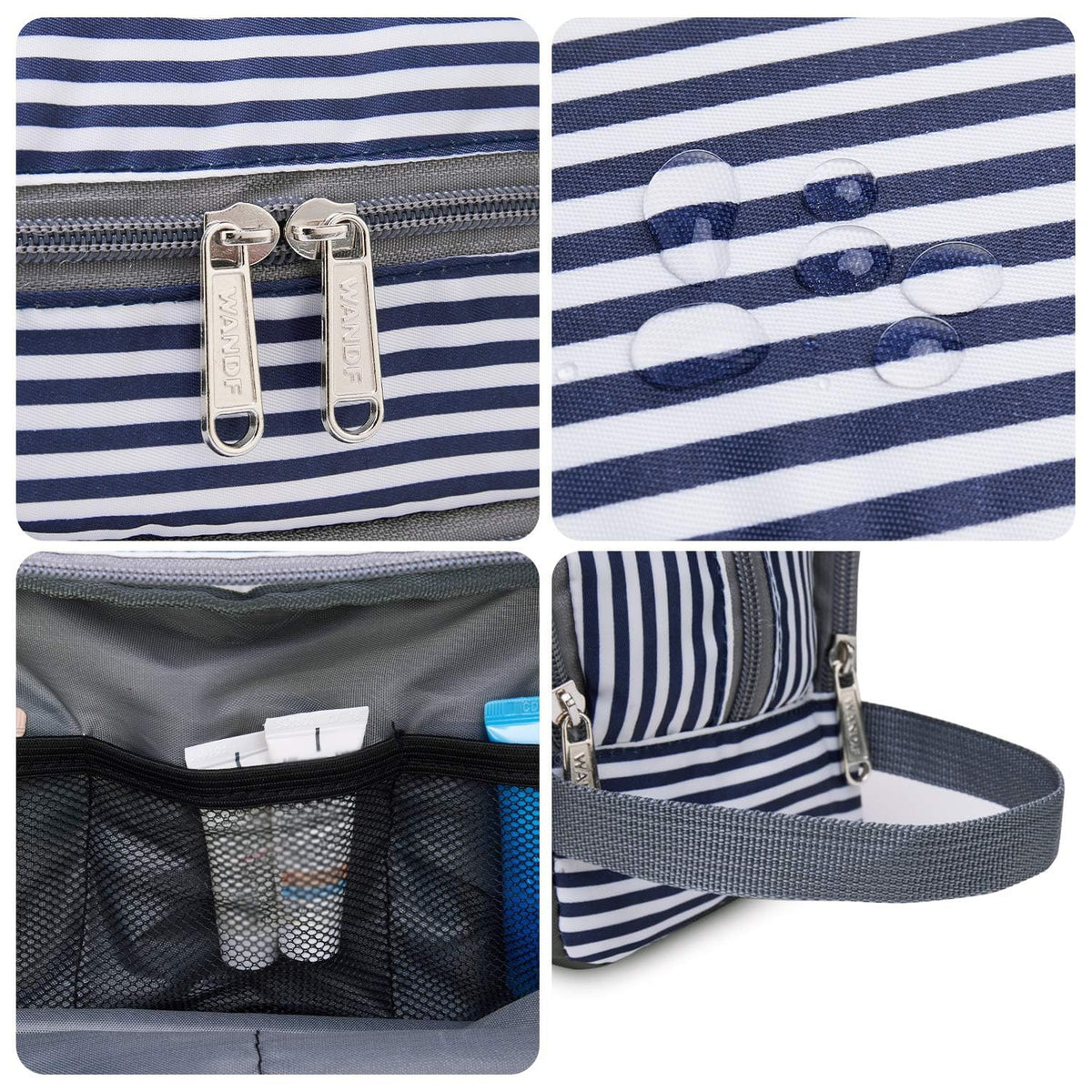 Travel Toiletry Bag for Men, Small Dopp Kit for Toiletries | Water-Resistant Fabric, Travel Bag for Toiletries, Compact Storage, Shaving Accessories, Weekend Trips