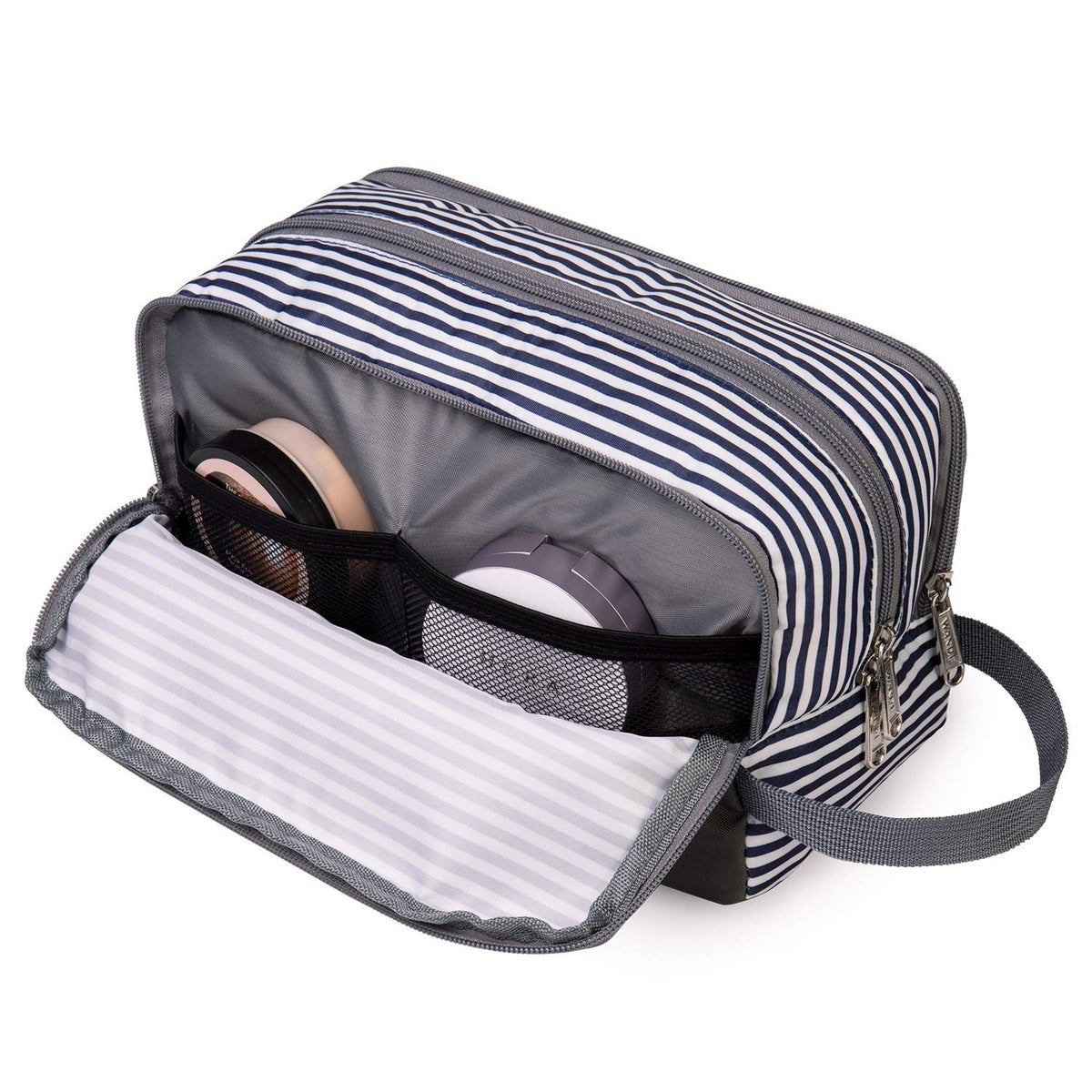 Travel Toiletry Bag for Men, Small Dopp Kit for Toiletries | Water-Resistant Fabric, Travel Bag for Toiletries, Compact Storage, Shaving Accessories, Weekend Trips