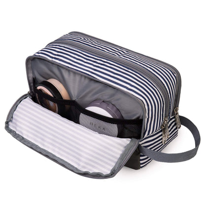 Travel Toiletry Bag for Men, Small Dopp Kit for Toiletries | Water-Resistant Fabric, Travel Bag for Toiletries, Compact Storage, Shaving Accessories, Weekend Trips