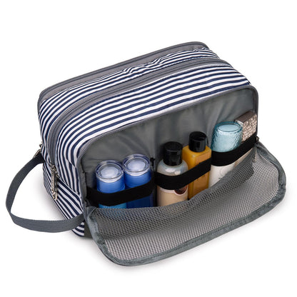 Travel Toiletry Bag for Men, Small Dopp Kit for Toiletries | Water-Resistant Fabric, Travel Bag for Toiletries, Compact Storage, Shaving Accessories, Weekend Trips