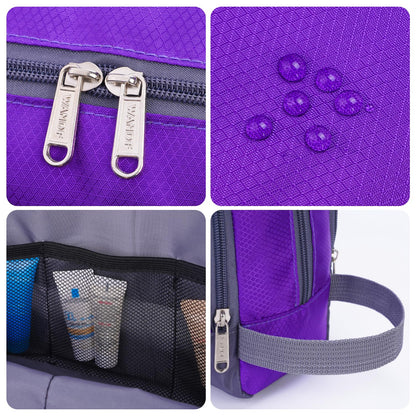 Travel Toiletry Bag for Men, Small Dopp Kit for Toiletries | Water-Resistant Fabric, Travel Bag for Toiletries, Compact Storage, Shaving Accessories, Weekend Trips