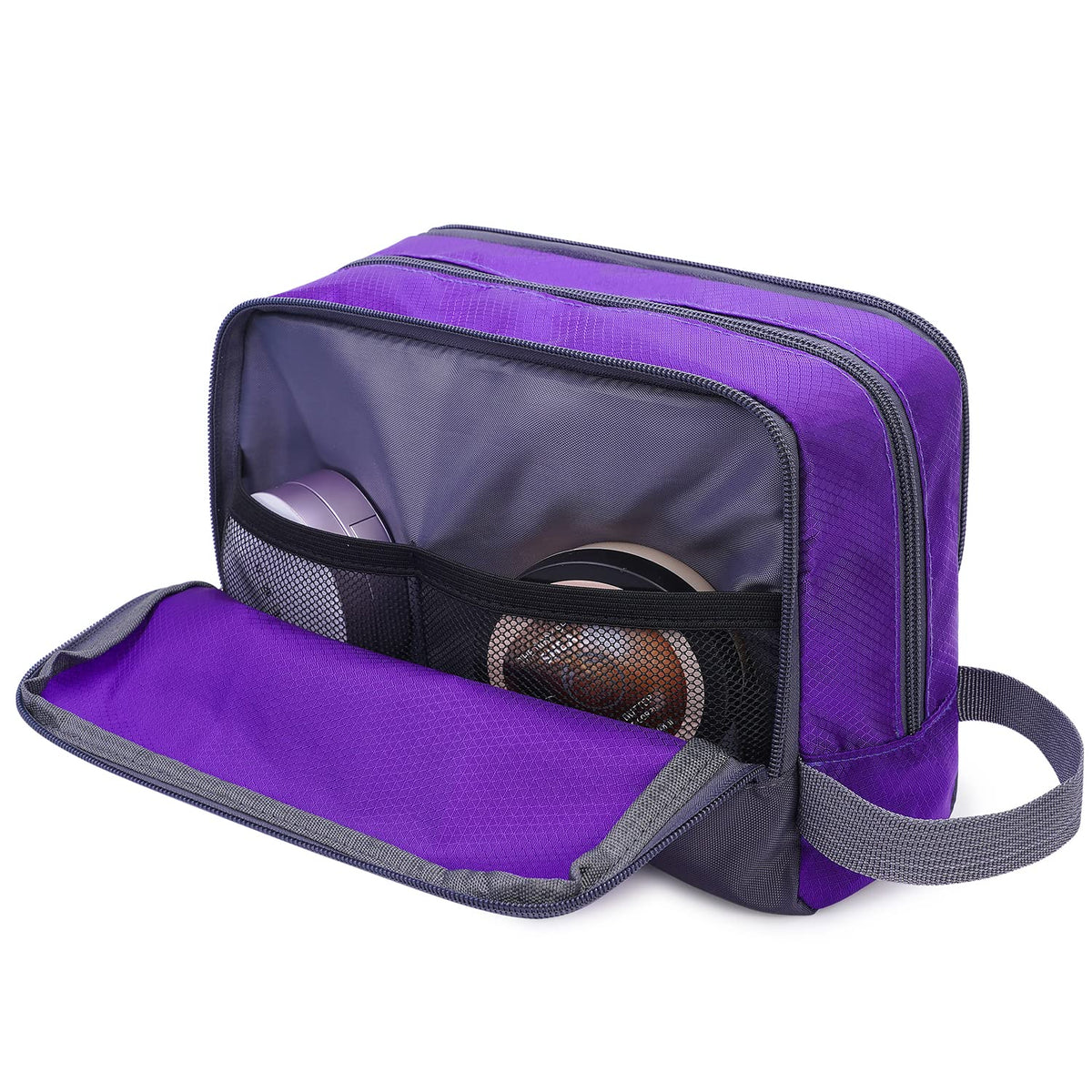 Travel Toiletry Bag for Men, Small Dopp Kit for Toiletries | Water-Resistant Fabric, Travel Bag for Toiletries, Compact Storage, Shaving Accessories, Weekend Trips