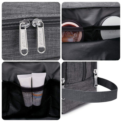 Travel Toiletry Bag for Men, Small Dopp Kit for Toiletries | Water-Resistant Fabric, Travel Bag for Toiletries, Compact Storage, Shaving Accessories, Weekend Trips