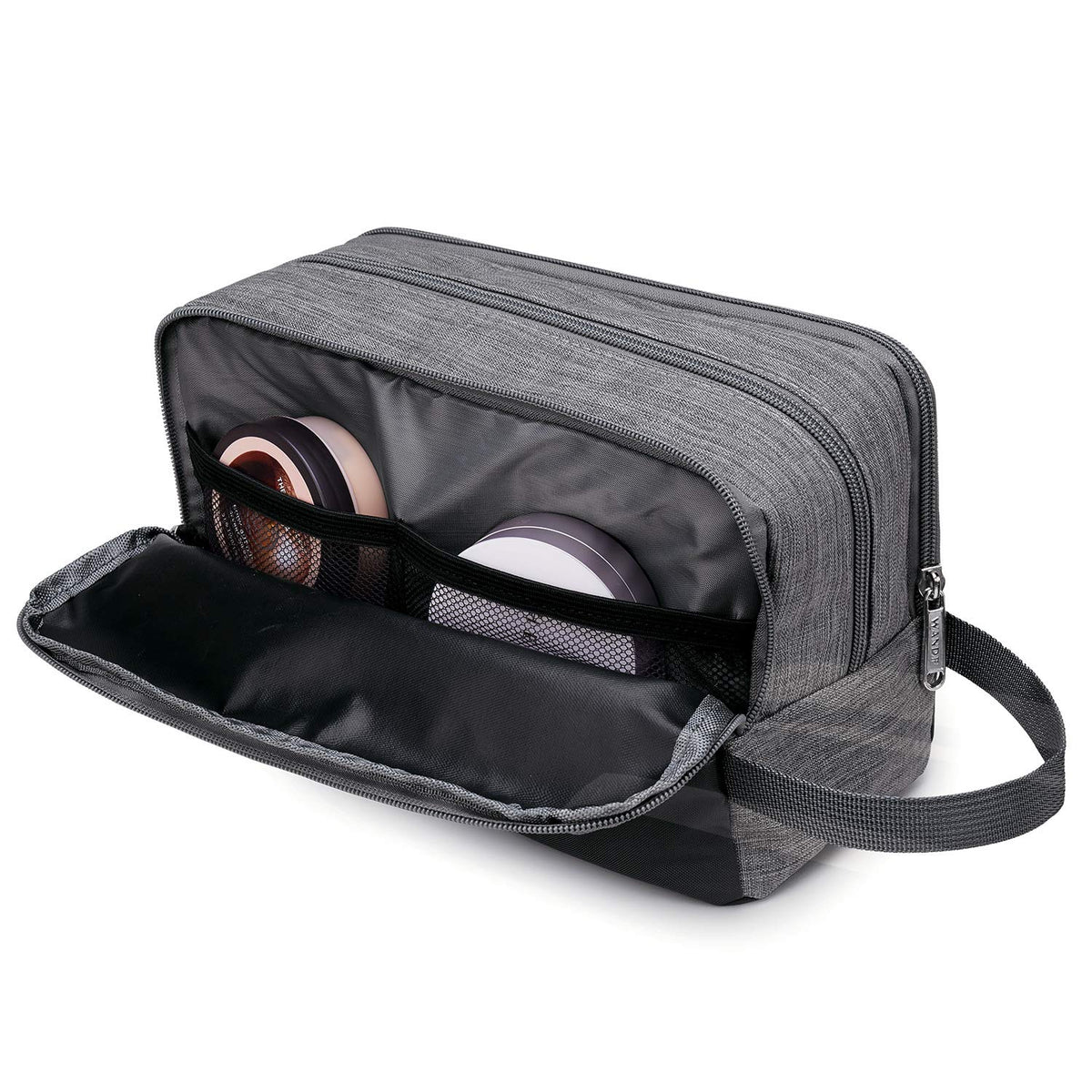 Travel Toiletry Bag for Men, Small Dopp Kit for Toiletries | Water-Resistant Fabric, Travel Bag for Toiletries, Compact Storage, Shaving Accessories, Weekend Trips