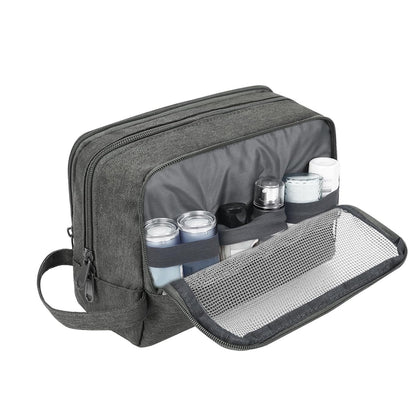 Travel Toiletry Bag for Men, Small Dopp Kit for Toiletries | Water-Resistant Fabric, Travel Bag for Toiletries, Compact Storage, Shaving Accessories, Weekend Trips