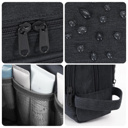 Travel Toiletry Bag for Men, Small Dopp Kit for Toiletries | Water-Resistant Fabric, Travel Bag for Toiletries, Compact Storage, Shaving Accessories, Weekend Trips