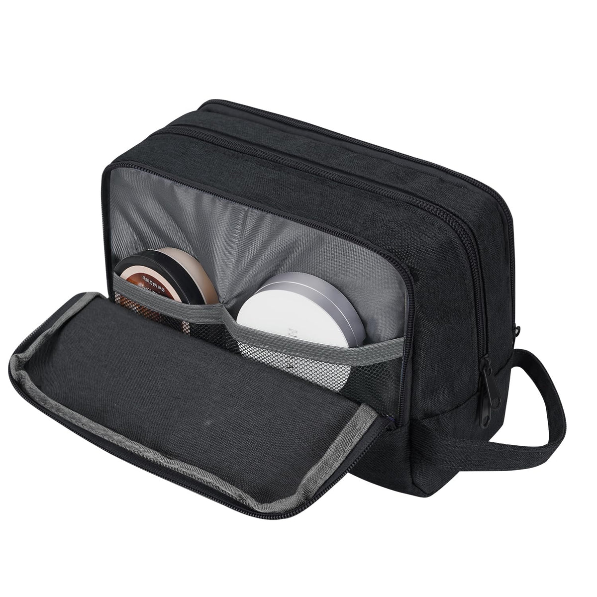 Travel Toiletry Bag for Men, Small Dopp Kit for Toiletries | Water-Resistant Fabric, Travel Bag for Toiletries, Compact Storage, Shaving Accessories, Weekend Trips