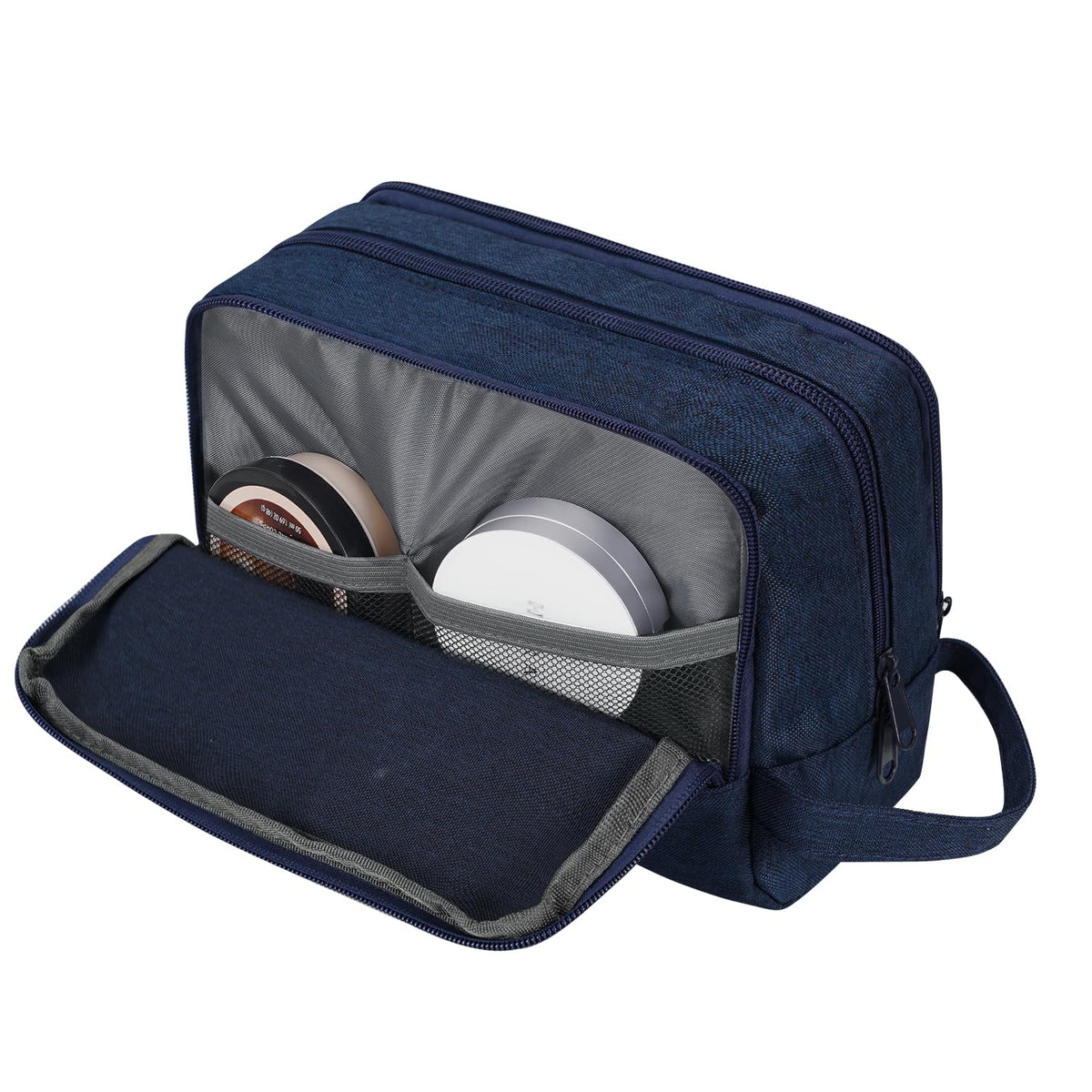 Travel Toiletry Bag for Men, Small Dopp Kit for Toiletries | Water-Resistant Fabric, Travel Bag for Toiletries, Compact Storage, Shaving Accessories, Weekend Trips