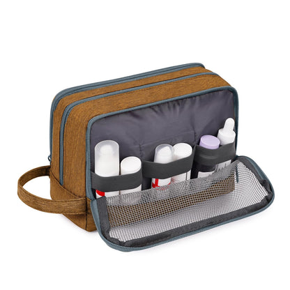 Travel Toiletry Bag for Men, Small Dopp Kit for Toiletries | Water-Resistant Fabric, Travel Bag for Toiletries, Compact Storage, Shaving Accessories, Weekend Trips