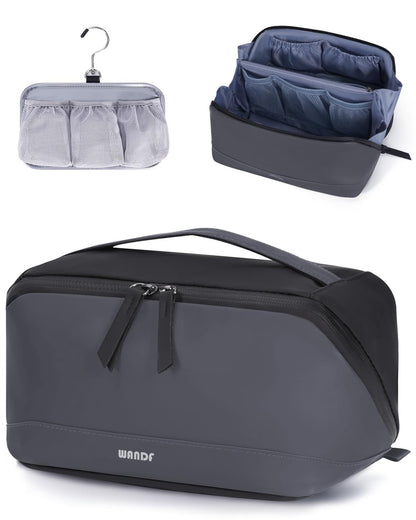 Travel Toiletry Bag for Men, Small Dopp Kit for Toiletries | Water-Resistant Fabric, Travel Bag for Toiletries, Compact Storage, Shaving Accessories, Weekend Trips