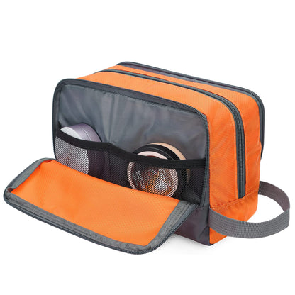 Travel Toiletry Bag for Men, Small Dopp Kit for Toiletries | Water-Resistant Fabric, Travel Bag for Toiletries, Compact Storage, Shaving Accessories, Weekend Trips