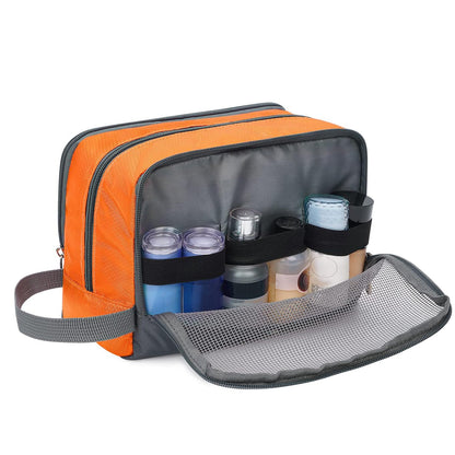 Travel Toiletry Bag for Men, Small Dopp Kit for Toiletries | Water-Resistant Fabric, Travel Bag for Toiletries, Compact Storage, Shaving Accessories, Weekend Trips