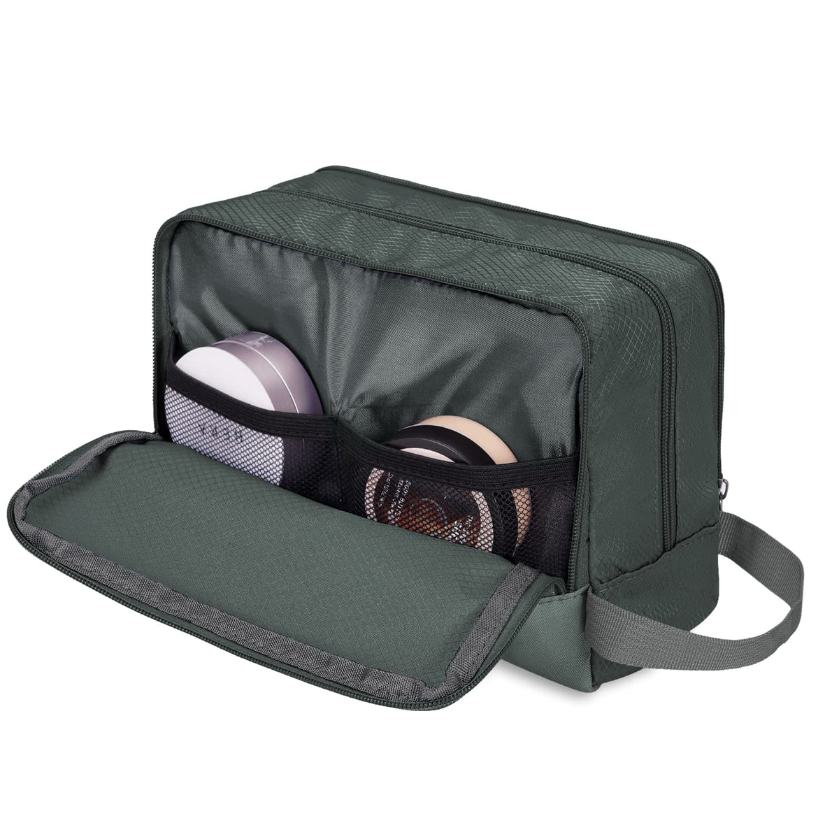 Travel Toiletry Bag for Men, Small Dopp Kit for Toiletries | Water-Resistant Fabric, Travel Bag for Toiletries, Compact Storage, Shaving Accessories, Weekend Trips