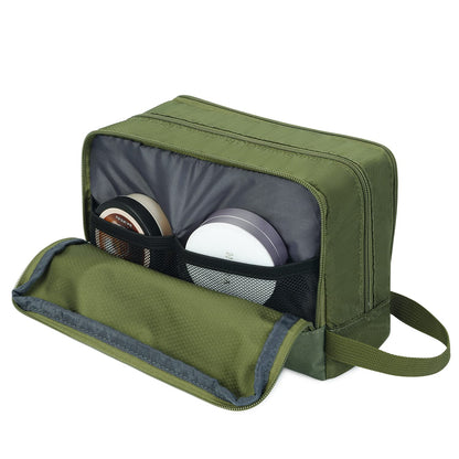 Travel Toiletry Bag for Men, Small Dopp Kit for Toiletries | Water-Resistant Fabric, Travel Bag for Toiletries, Compact Storage, Shaving Accessories, Weekend Trips