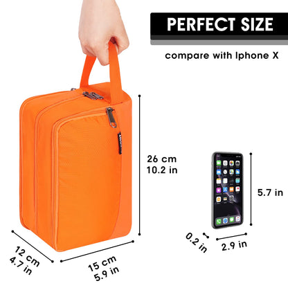 Travel Toiletry Bag for Men, Small Dopp Kit for Toiletries | Water-Resistant Fabric, Travel Bag for Toiletries, Compact Storage, Shaving Accessories, Weekend Trips