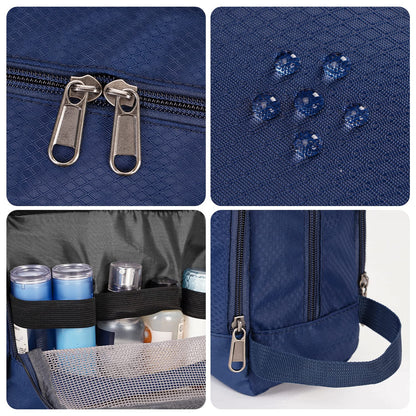 Travel Toiletry Bag for Men, Small Dopp Kit for Toiletries | Water-Resistant Fabric, Travel Bag for Toiletries, Compact Storage, Shaving Accessories, Weekend Trips