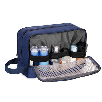 Travel Toiletry Bag for Men, Small Dopp Kit for Toiletries | Water-Resistant Fabric, Travel Bag for Toiletries, Compact Storage, Shaving Accessories, Weekend Trips