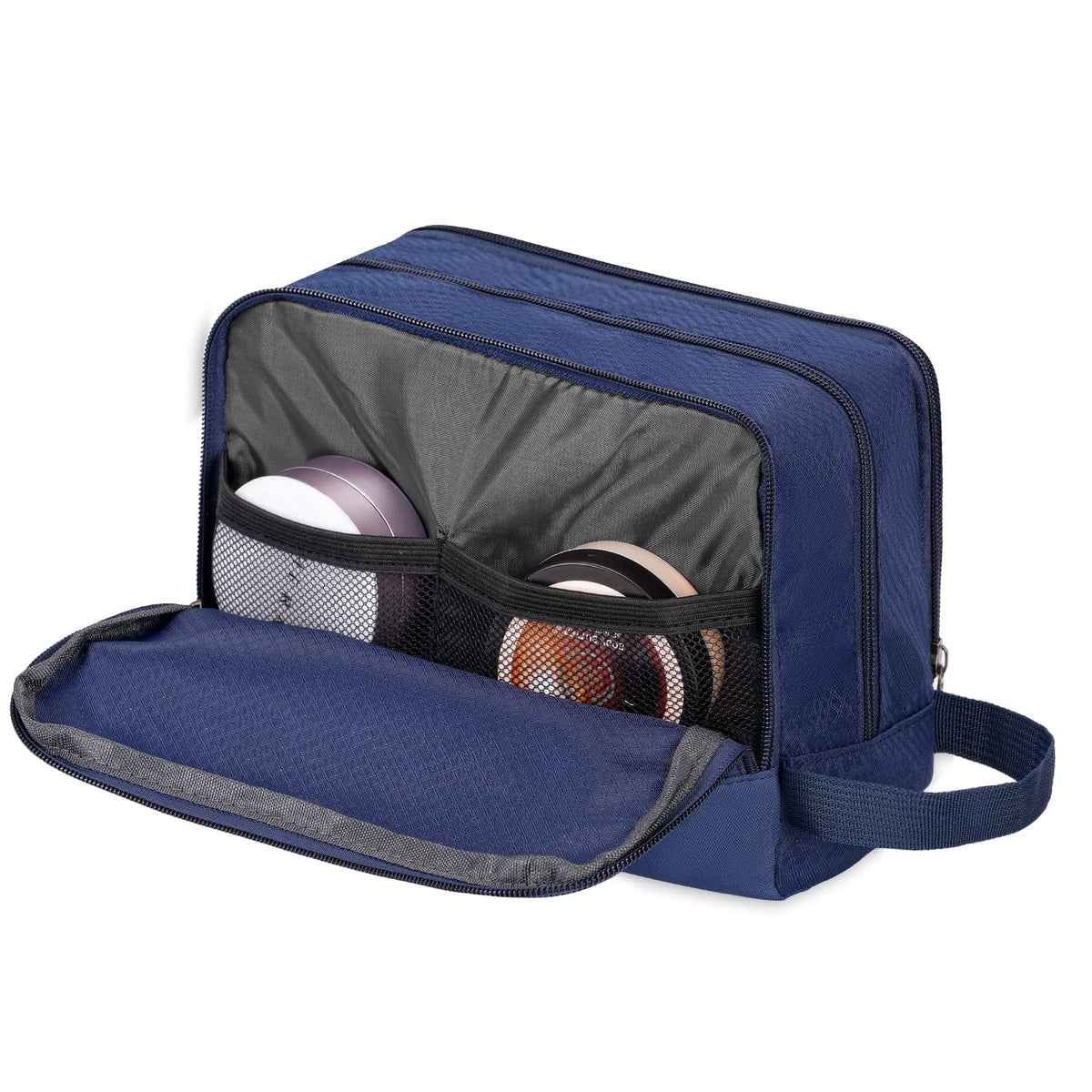 Travel Toiletry Bag for Men, Small Dopp Kit for Toiletries | Water-Resistant Fabric, Travel Bag for Toiletries, Compact Storage, Shaving Accessories, Weekend Trips
