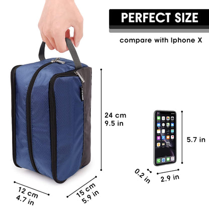 Travel Toiletry Bag for Men, Small Dopp Kit for Toiletries | Water-Resistant Fabric, Travel Bag for Toiletries, Compact Storage, Shaving Accessories, Weekend Trips