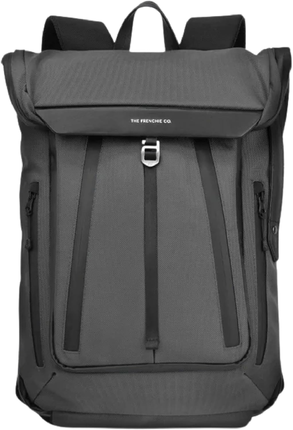 . - Work/Travel Speed Backpack - Expandable 23-30 L Laptop Pack - Anti-theft magnetic closure - Ballistic nylon body with full-grain Italian leather trim