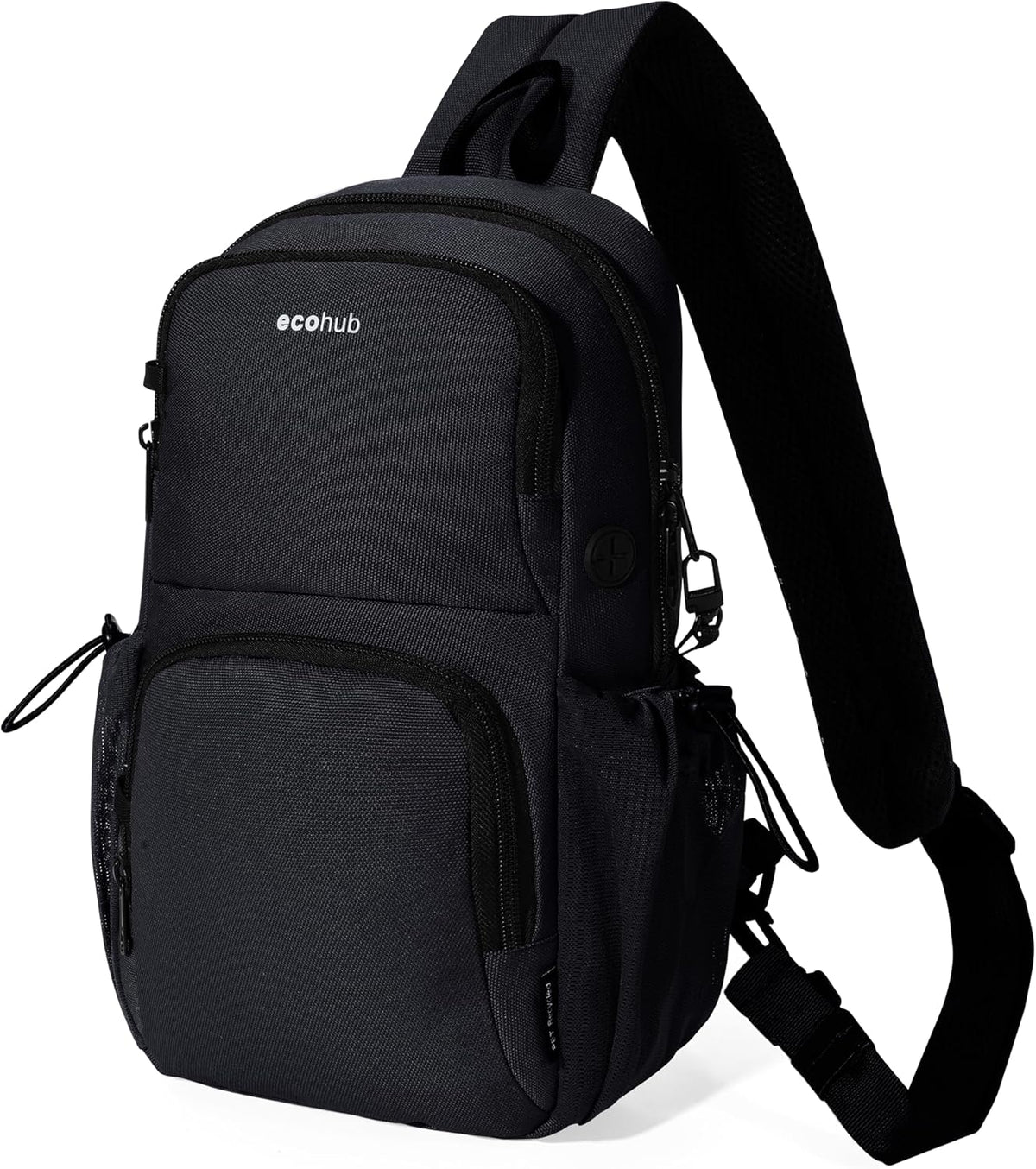 Crossbody Bags for Women Men, Anti-Theft RFID Blocking Sling Backpack Water Resistant Chest Shoulder Daypack, Black