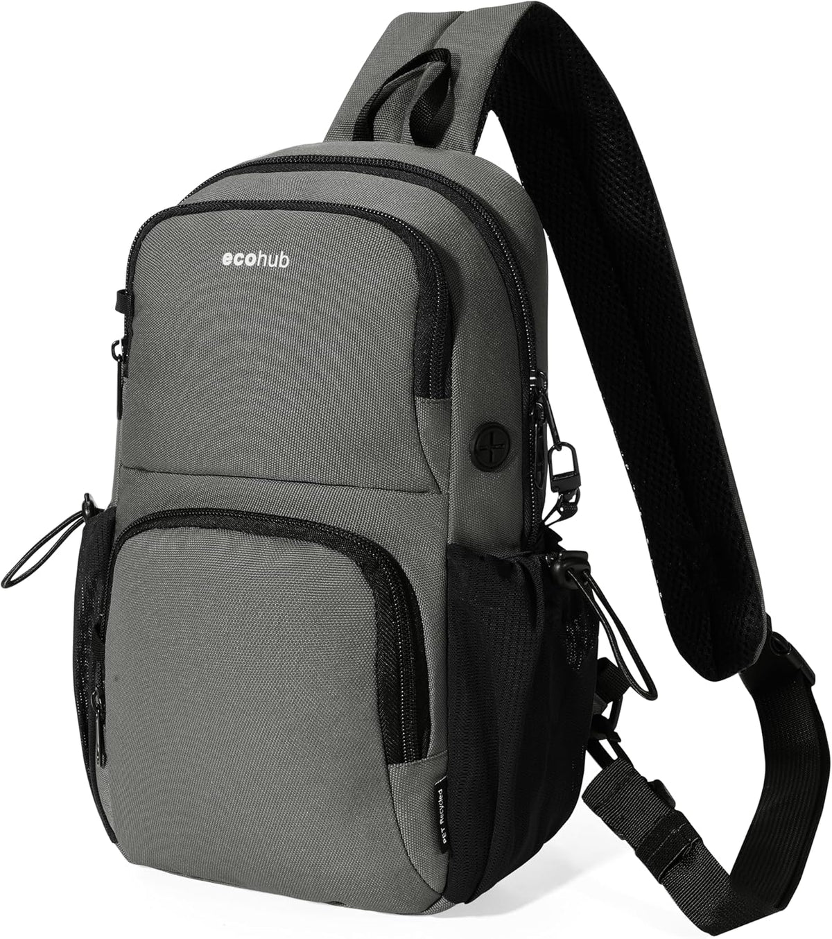 Crossbody Bags for Women Men, Anti-Theft RFID Blocking Sling Backpack Water Resistant Chest Shoulder Daypack, Black