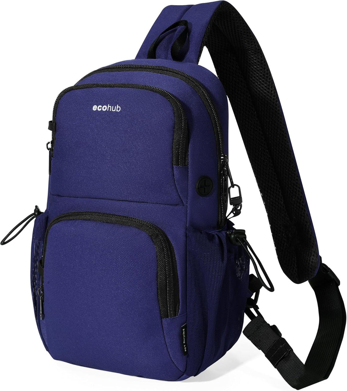 Crossbody Bags for Women Men, Anti-Theft RFID Blocking Sling Backpack Water Resistant Chest Shoulder Daypack, Black