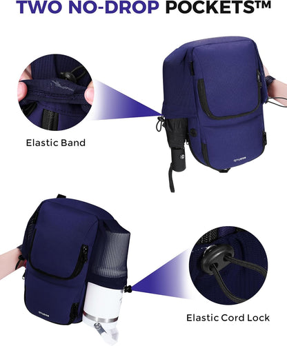 Crossbody Bags for Women Men, Anti-Theft RFID Blocking Sling Backpack Water Resistant Chest Shoulder Daypack, Black