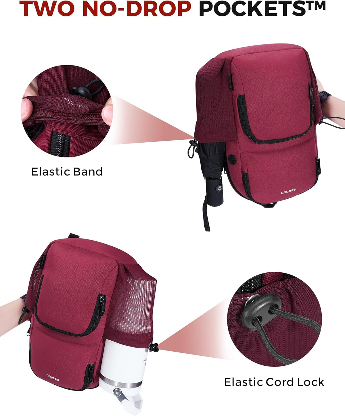 Crossbody Bags for Women Men, Anti-Theft RFID Blocking Sling Backpack Water Resistant Chest Shoulder Daypack, Black