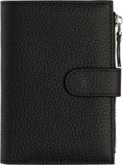 Passport wallet and Card Slot Combo RFID Blocking Leather Travel Passport Wallet for Men and Women with Zippered Coins Pocket Passport holder, Deep Blue