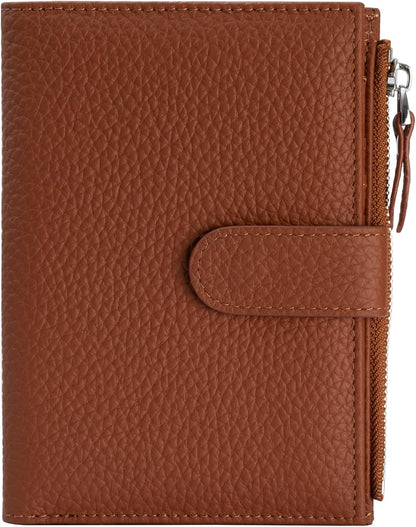 Passport wallet and Card Slot Combo RFID Blocking Leather Travel Passport Wallet for Men and Women with Zippered Coins Pocket Passport holder, Deep Blue