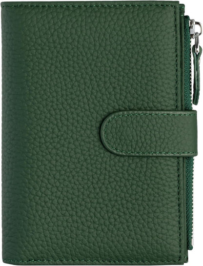 Passport wallet and Card Slot Combo RFID Blocking Leather Travel Passport Wallet for Men and Women with Zippered Coins Pocket Passport holder, Deep Blue