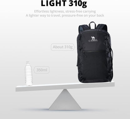 Foldable Hiking Backpack Lightweight Travel Backpack Waterproof Small packable backpack Men's and Women's 20L