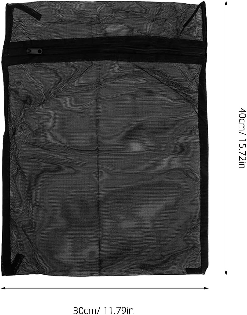 8pcs Black Laundry Mesh Bags for Travel Use, Breathable Polyester Wash Bags with Zipper, Protects Clothing from Snagging, for Gloves and Underwear Organization