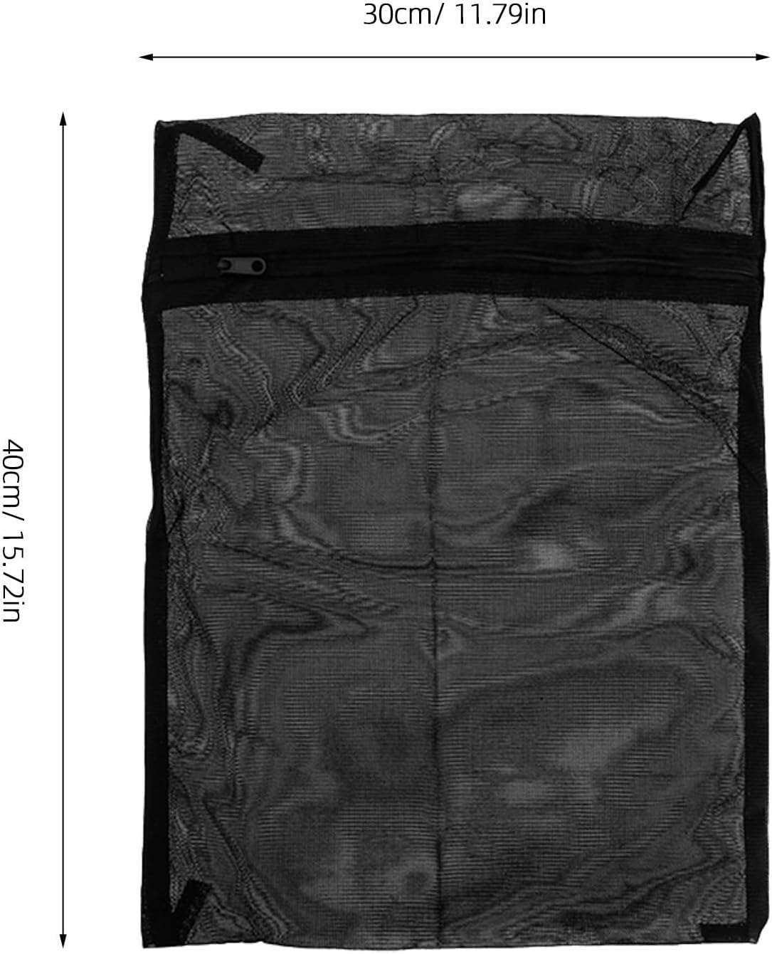 8pcs Black Laundry Mesh Bags for Travel Use, Breathable Polyester Wash Bags with Zipper, Protects Clothing from Snagging, for Gloves and Underwear Organization