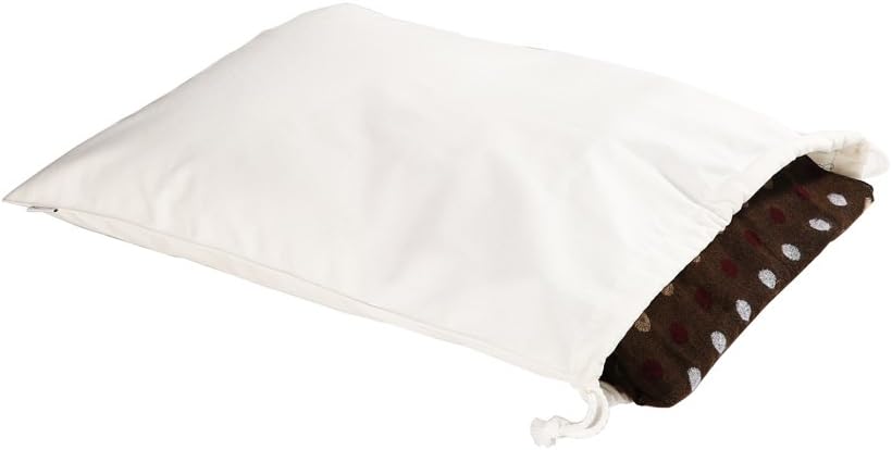 100% Cotton Canvas Travel Laundry Bag, 2-Pack