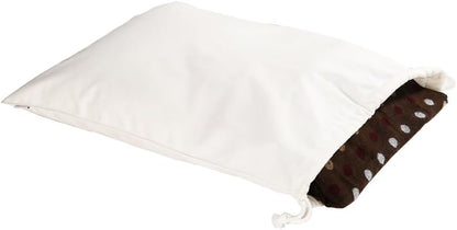 100% Cotton Canvas Travel Laundry Bag, 2-Pack