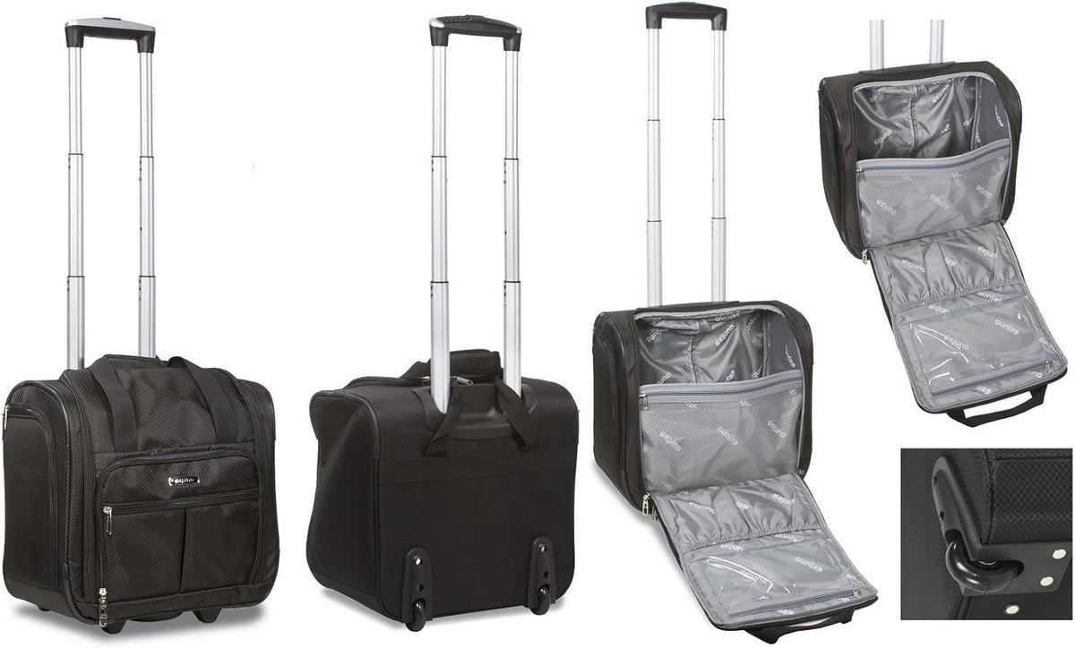 Lightweight Underseat 15-Inch Carry-On Rolling Luggage