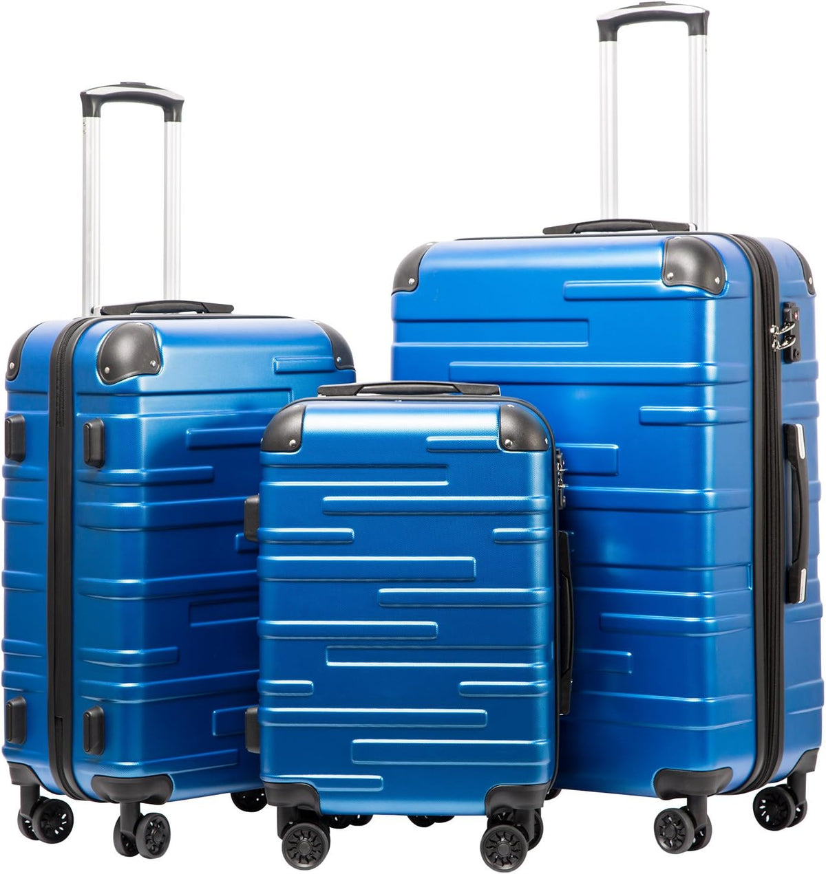 Hardside Carry-On Luggage with TSA Lock, Spinner Wheels, Telescopic Handle, Lightweight Suitcase (Champagne, S(20in_carry on))