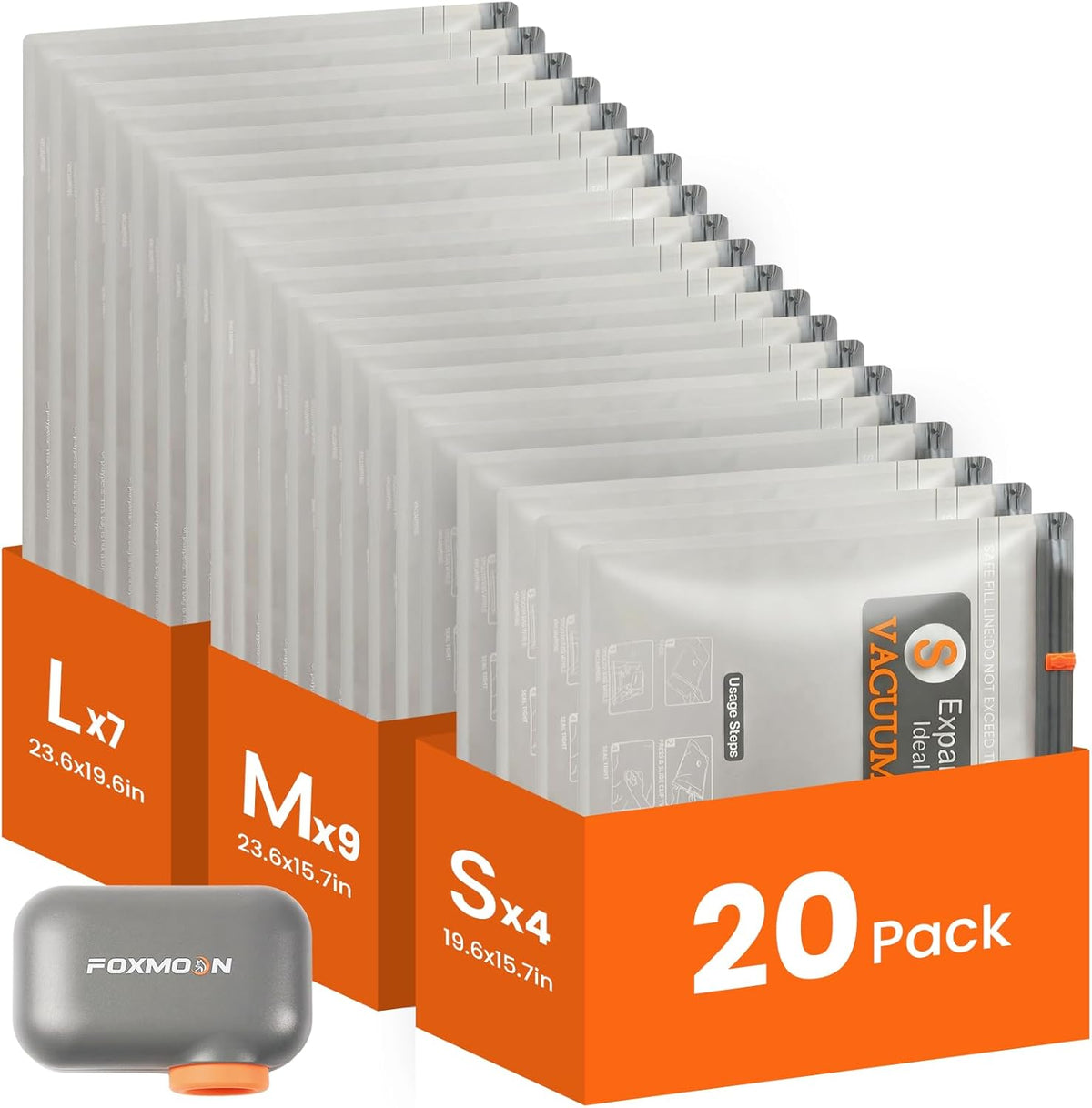 Vacuum Bags for Clothing Travel with Rechargeable Electric Pump, Compression Vacuuum Storage Bags for Luggage and Seasonal Storage, Space Saver Seal Bags for Cruise and Vacation