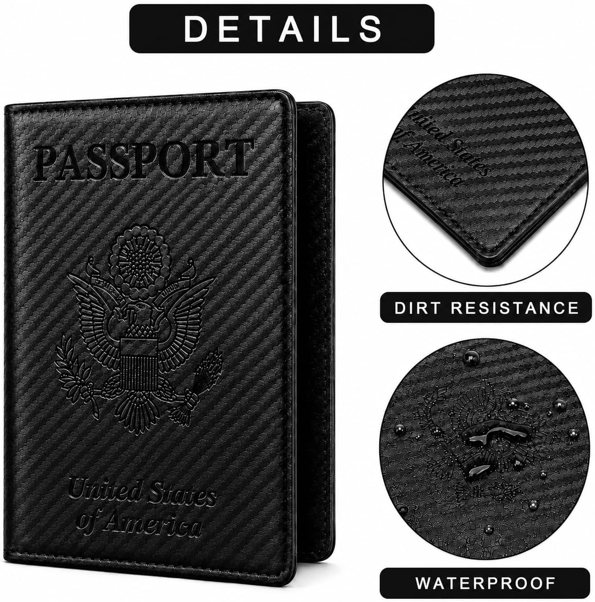 RFID Passport Holder for Travel – PU Leather Passport Cover and Card Holder for Men & Women – Slim Passport Holder with Card Protector Slot, Travel Must Haves (Pink - Lime Green)