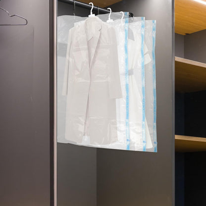 Vacuum Compression Storage Bags Large 70x105cm Hanging Clothes Space Saver Bags Thickened for Travel and Home Organization
