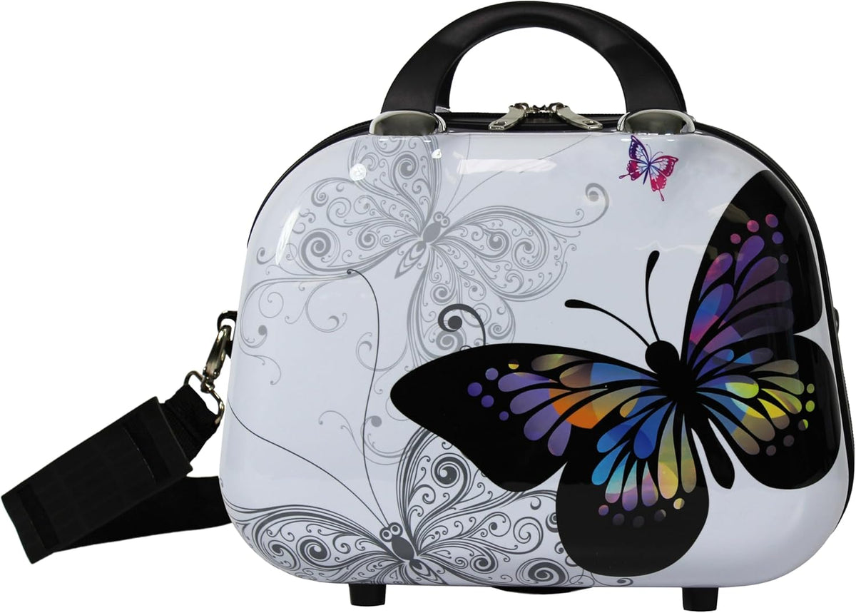 Fashionista 13-Inch Cosmetic Case Shoulder Tote - Butterfly