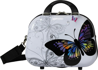 Fashionista 13-Inch Cosmetic Case Shoulder Tote - Butterfly