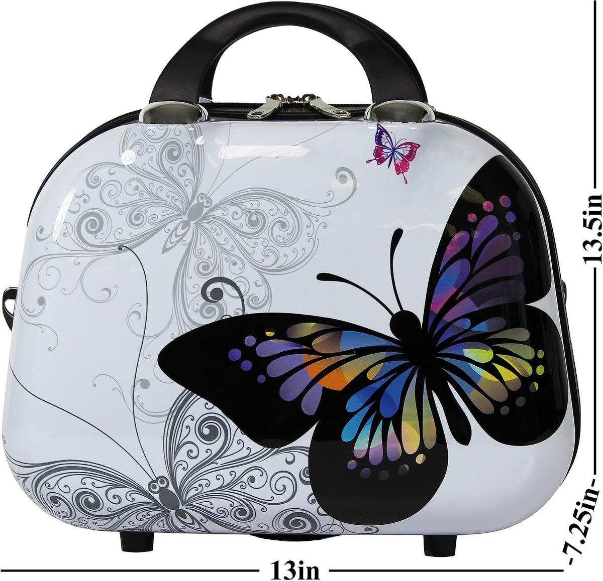 Fashionista 13-Inch Cosmetic Case Shoulder Tote - Butterfly